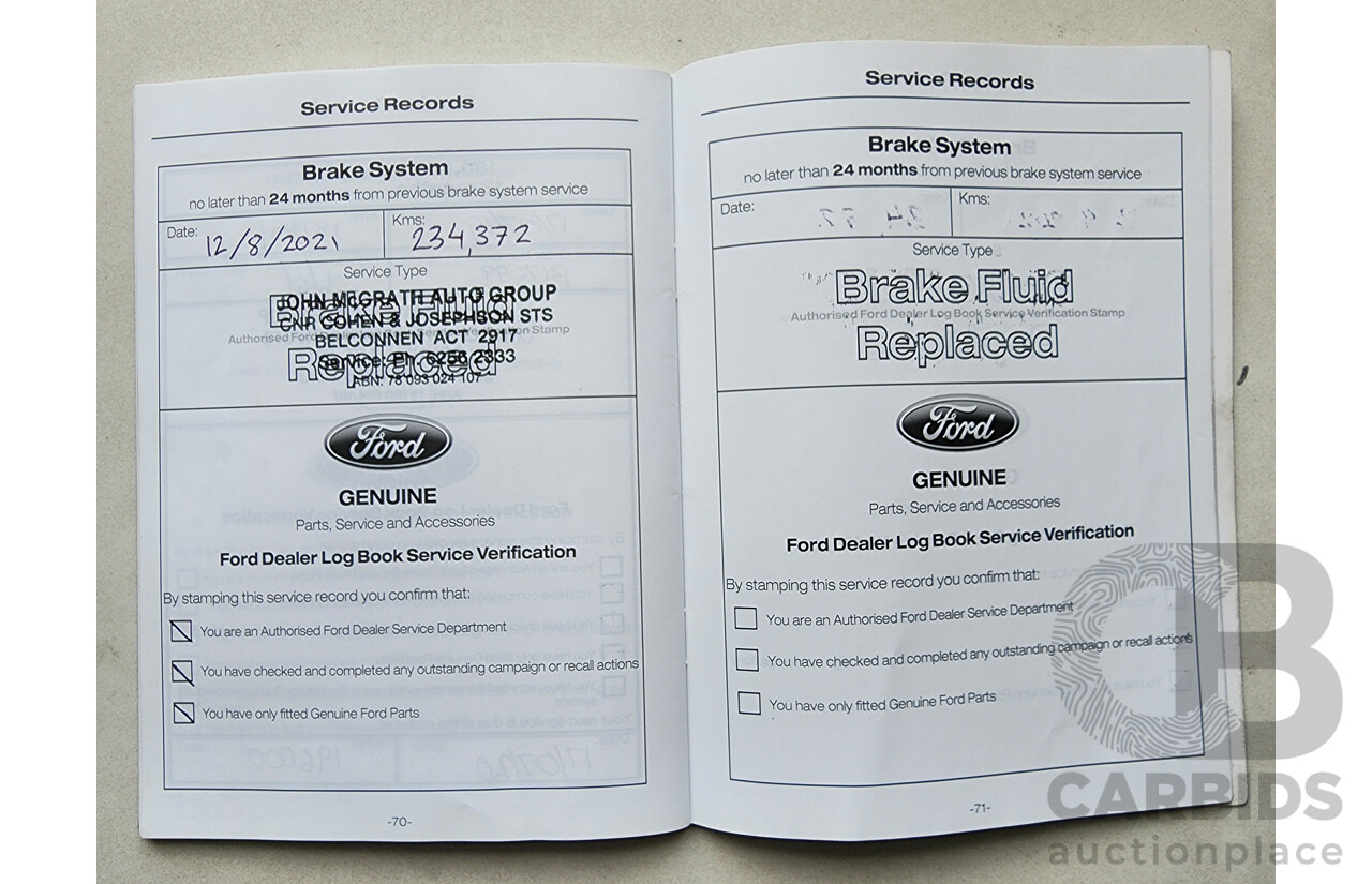 5/2013 Ford Territory TS (4x4) SZ 4d Wagon White 2.7L