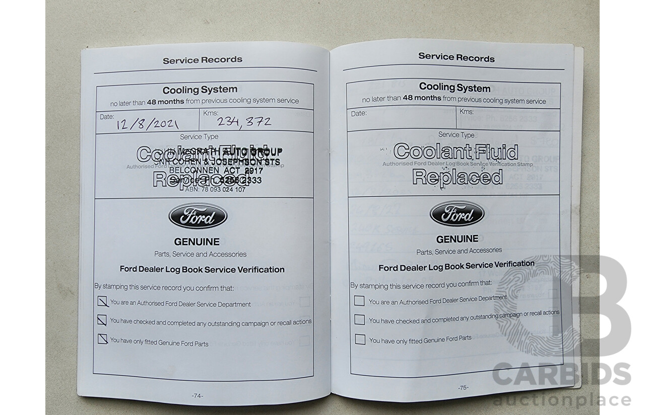 5/2013 Ford Territory TS (4x4) SZ 4d Wagon White 2.7L