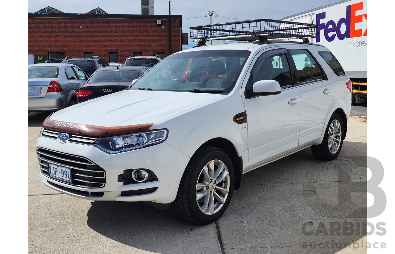 5/2013 Ford Territory TS (4x4) SZ 4d Wagon White 2.7L