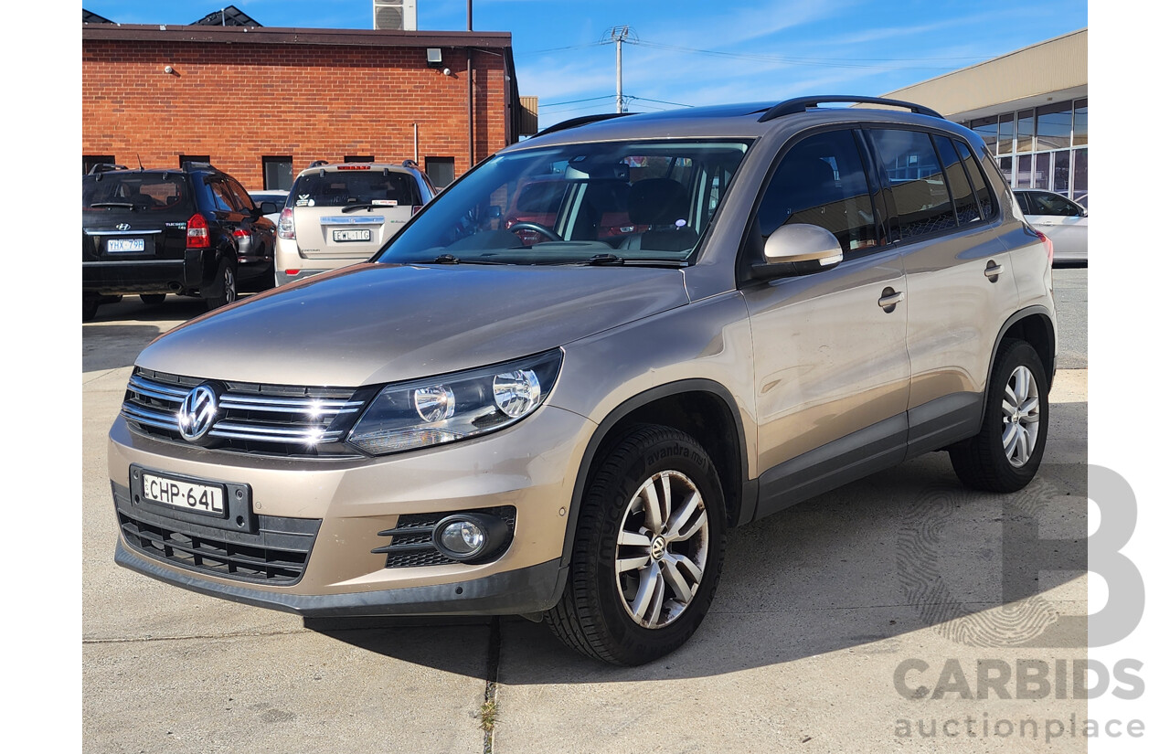 7/2012 Volkswagen Tiguan 132 TSI Pacific 5NC MY12 4d Wagon Beige 2.0L