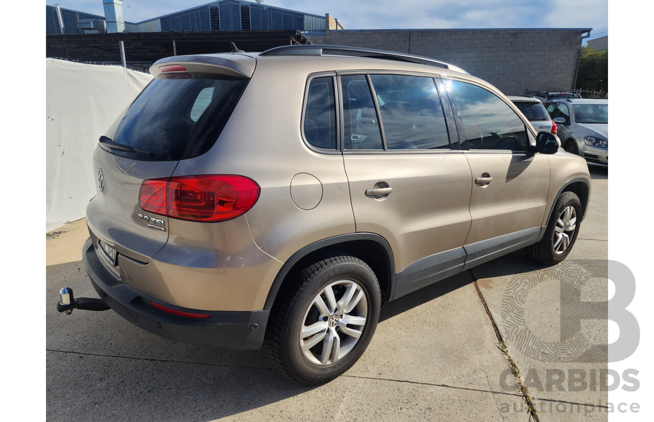 7/2012 Volkswagen Tiguan 132 TSI Pacific 5NC MY12 4d Wagon Beige 2.0L