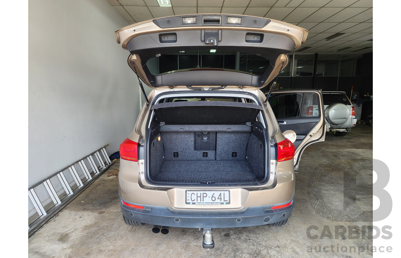 7/2012 Volkswagen Tiguan 132 TSI Pacific 5NC MY12 4d Wagon Beige 2.0L