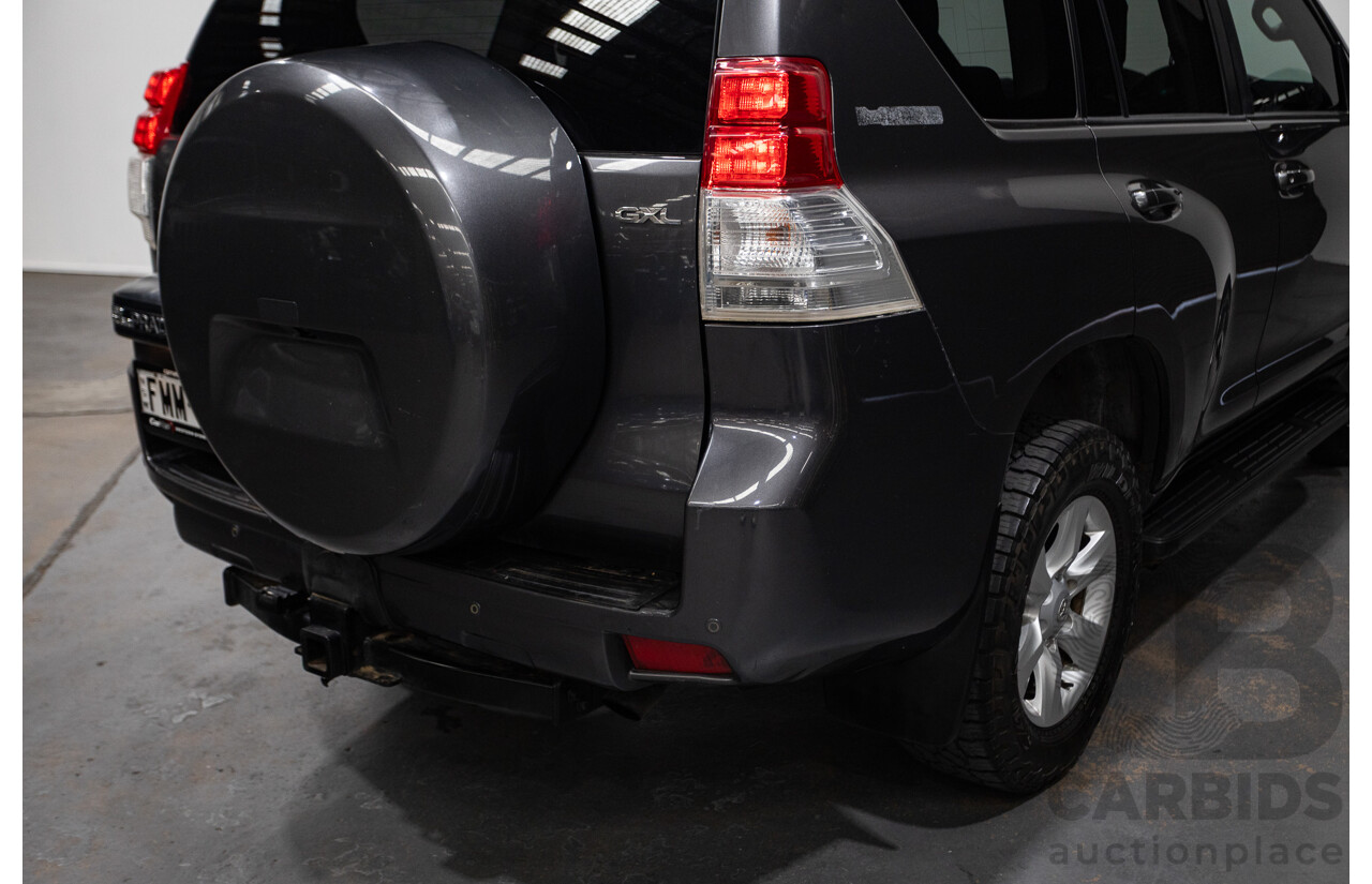 8/2013 Toyota Landcruiser Prado GXL (4x4) KDJ150R 4d Wagon Graphite Metallic Grey Turbo Diesel 3.0L - 7 Seater
