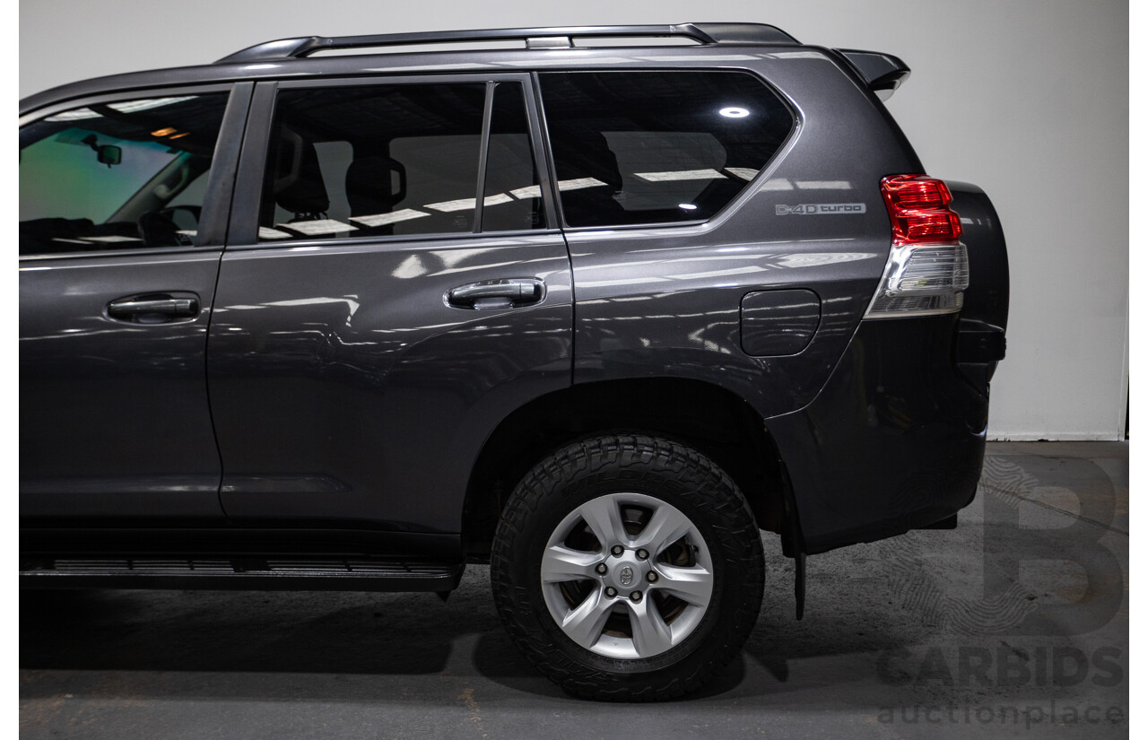 8/2013 Toyota Landcruiser Prado GXL (4x4) KDJ150R 4d Wagon Graphite Metallic Grey Turbo Diesel 3.0L - 7 Seater