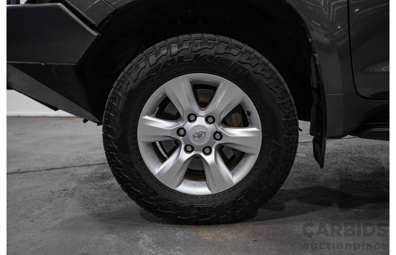 8/2013 Toyota Landcruiser Prado GXL (4x4) KDJ150R 4d Wagon Graphite Metallic Grey Turbo Diesel 3.0L - 7 Seater