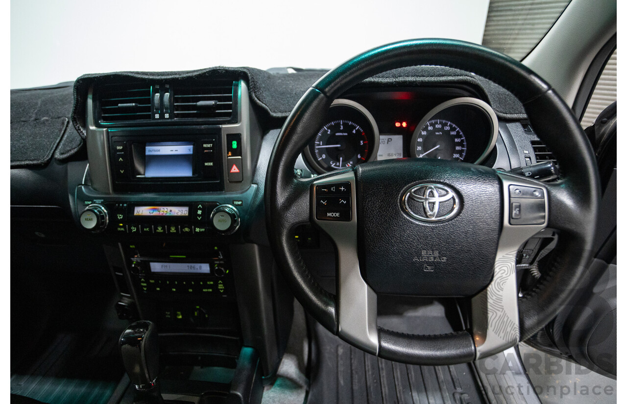8/2013 Toyota Landcruiser Prado GXL (4x4) KDJ150R 4d Wagon Graphite Metallic Grey Turbo Diesel 3.0L - 7 Seater