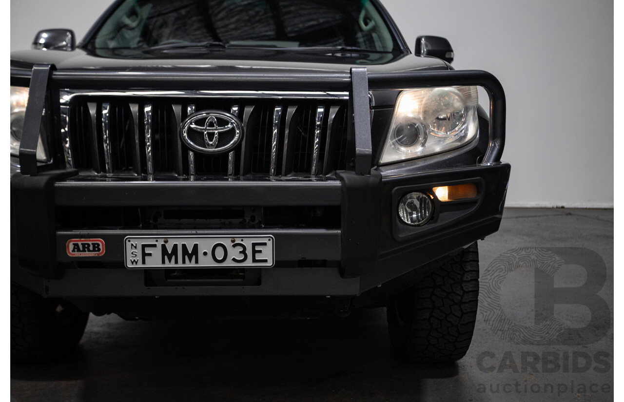 8/2013 Toyota Landcruiser Prado GXL (4x4) KDJ150R 4d Wagon Graphite Metallic Grey Turbo Diesel 3.0L - 7 Seater