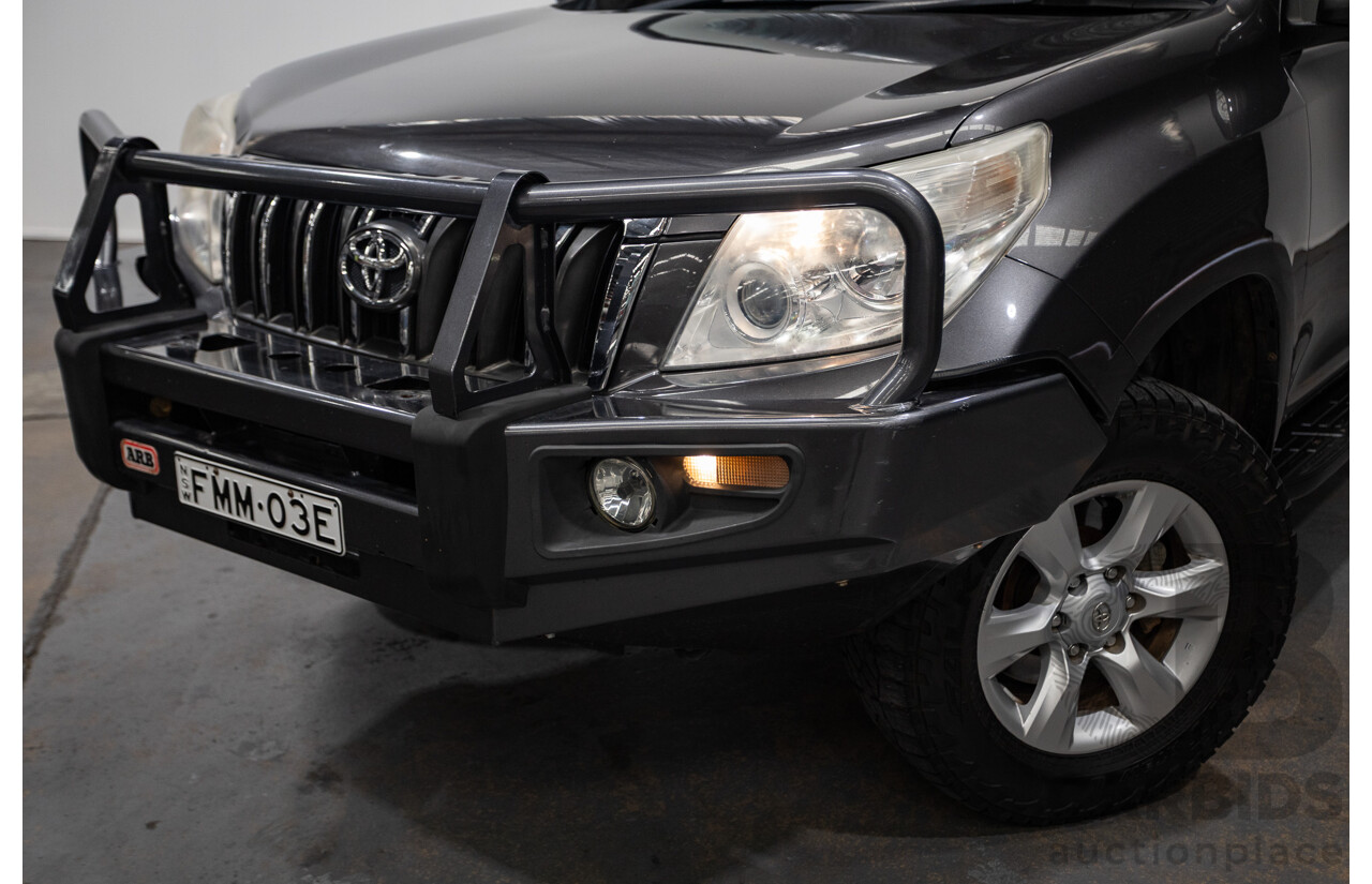 8/2013 Toyota Landcruiser Prado GXL (4x4) KDJ150R 4d Wagon Graphite Metallic Grey Turbo Diesel 3.0L - 7 Seater