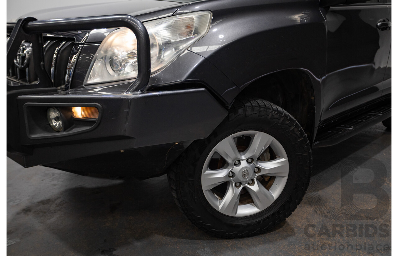 8/2013 Toyota Landcruiser Prado GXL (4x4) KDJ150R 4d Wagon Graphite Metallic Grey Turbo Diesel 3.0L - 7 Seater
