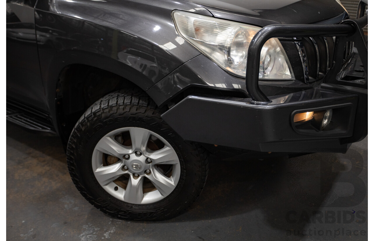 8/2013 Toyota Landcruiser Prado GXL (4x4) KDJ150R 4d Wagon Graphite Metallic Grey Turbo Diesel 3.0L - 7 Seater
