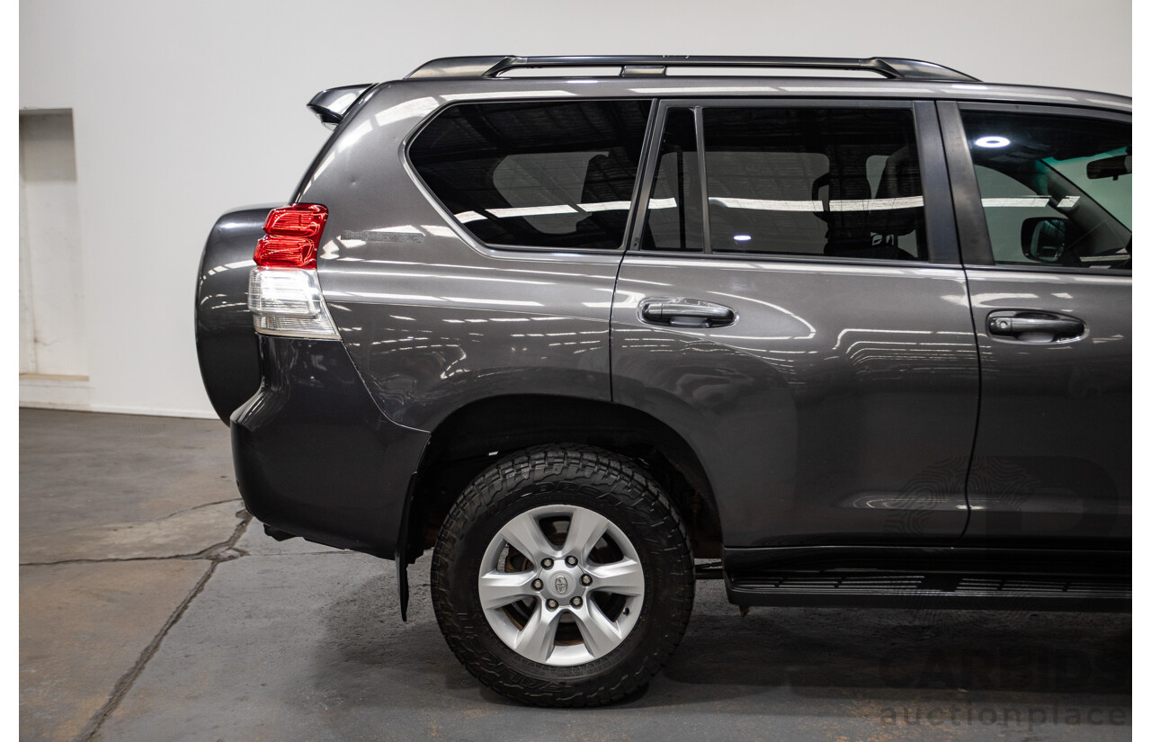 8/2013 Toyota Landcruiser Prado GXL (4x4) KDJ150R 4d Wagon Graphite Metallic Grey Turbo Diesel 3.0L - 7 Seater