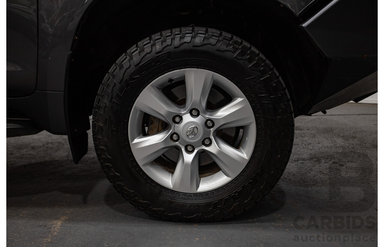 8/2013 Toyota Landcruiser Prado GXL (4x4) KDJ150R 4d Wagon Graphite Metallic Grey Turbo Diesel 3.0L - 7 Seater