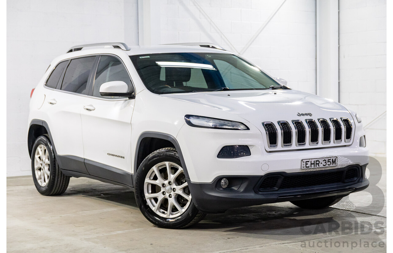 7/2014 Jeep Cherokee Longitude (4x4) KL 4d Wagon Bright White V6 3.2L