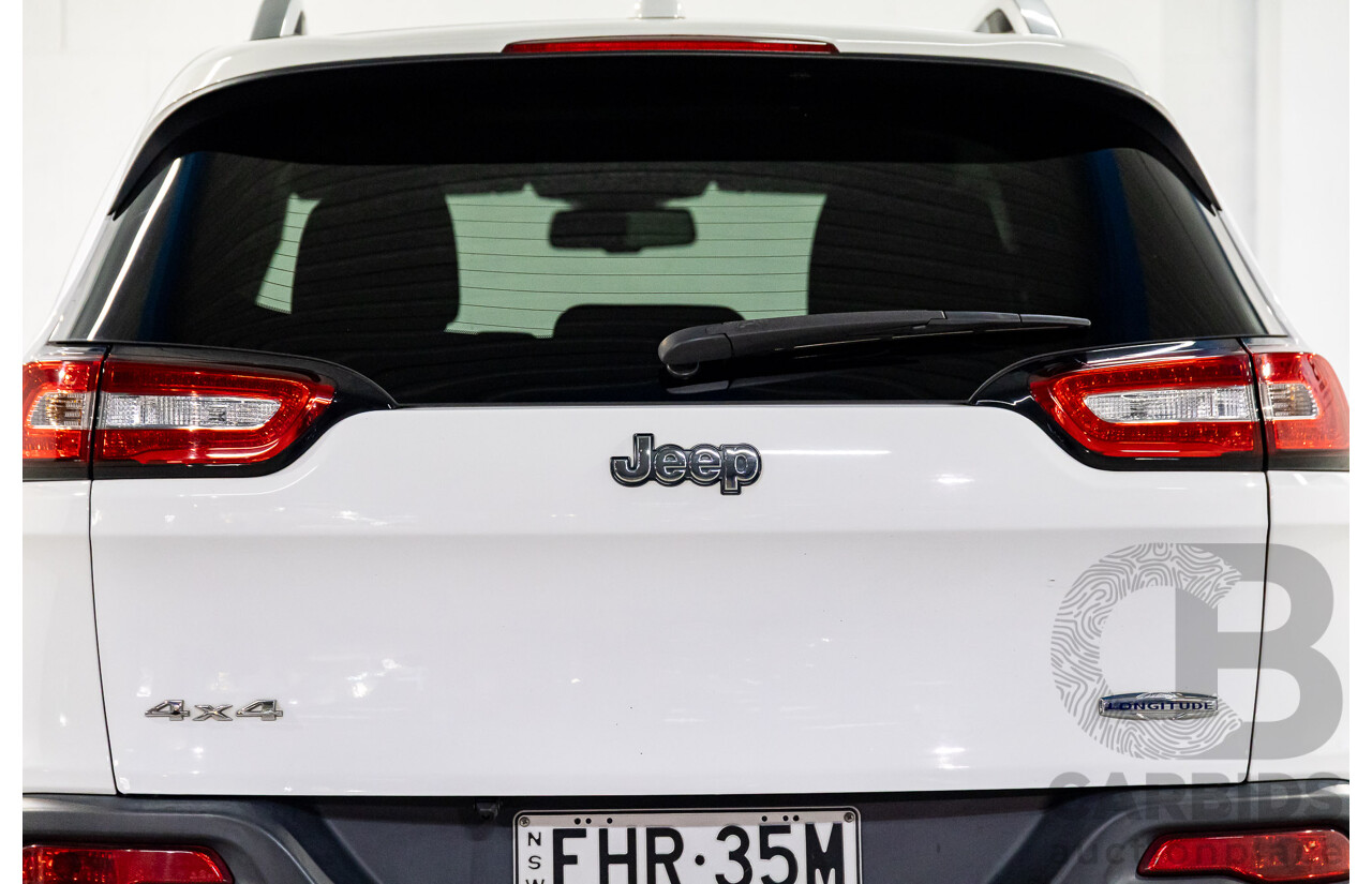 7/2014 Jeep Cherokee Longitude (4x4) KL 4d Wagon Bright White V6 3.2L