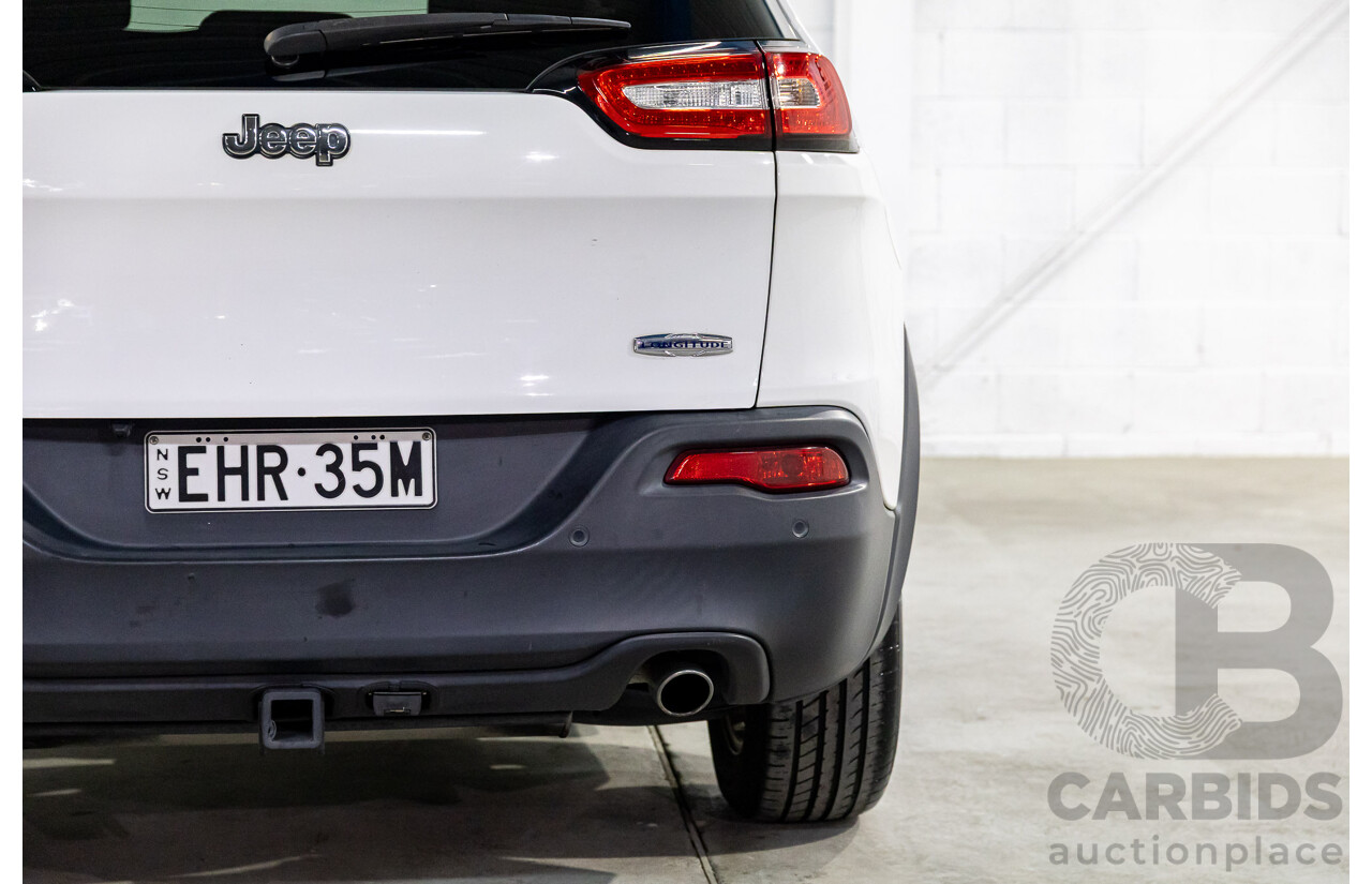 7/2014 Jeep Cherokee Longitude (4x4) KL 4d Wagon Bright White V6 3.2L