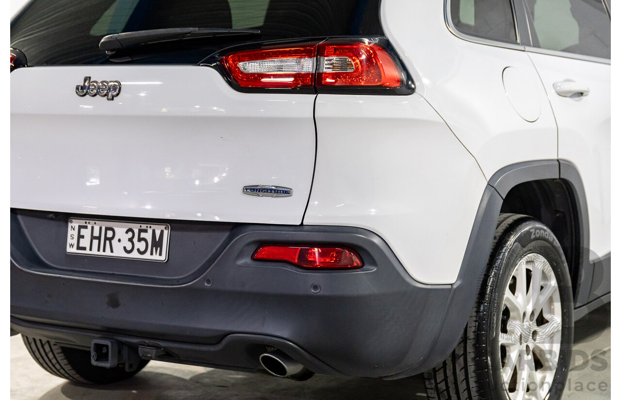 7/2014 Jeep Cherokee Longitude (4x4) KL 4d Wagon Bright White V6 3.2L