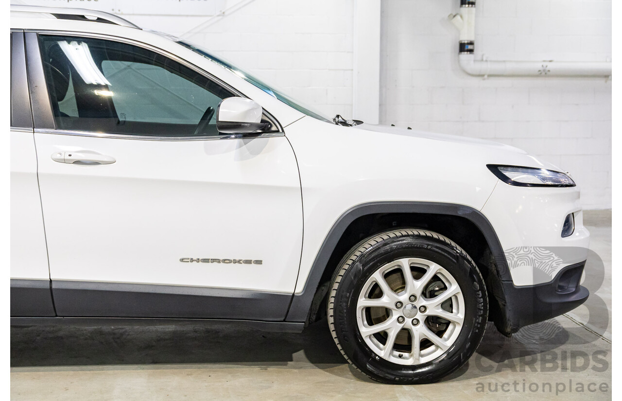 7/2014 Jeep Cherokee Longitude (4x4) KL 4d Wagon Bright White V6 3.2L