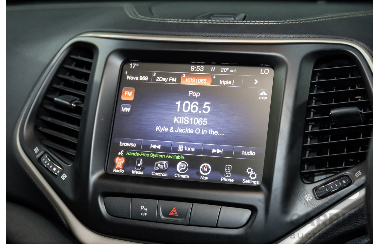 7/2014 Jeep Cherokee Longitude (4x4) KL 4d Wagon Bright White V6 3.2L