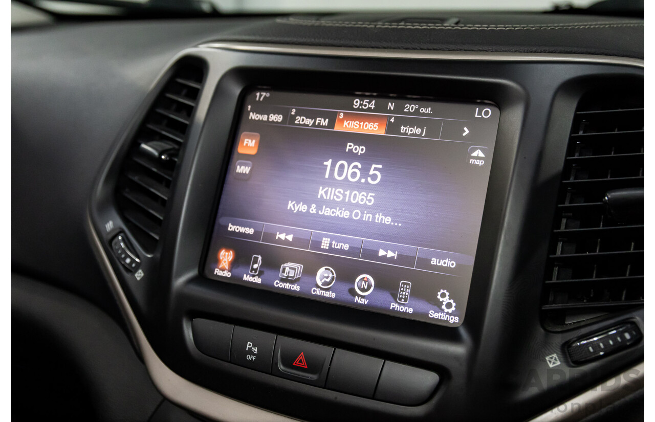 7/2014 Jeep Cherokee Longitude (4x4) KL 4d Wagon Bright White V6 3.2L