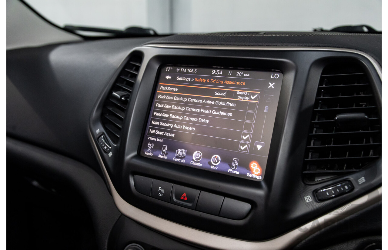 7/2014 Jeep Cherokee Longitude (4x4) KL 4d Wagon Bright White V6 3.2L