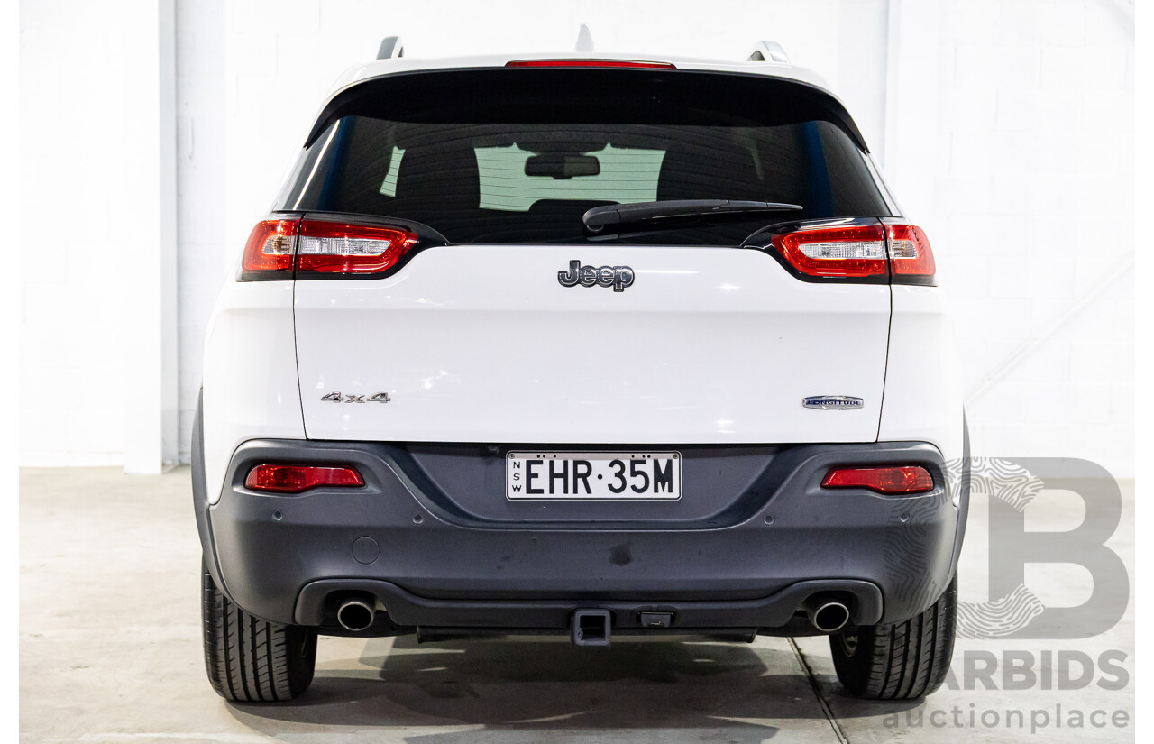 7/2014 Jeep Cherokee Longitude (4x4) KL 4d Wagon Bright White V6 3.2L