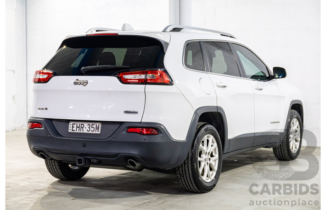 7/2014 Jeep Cherokee Longitude (4x4) KL 4d Wagon Bright White V6 3.2L