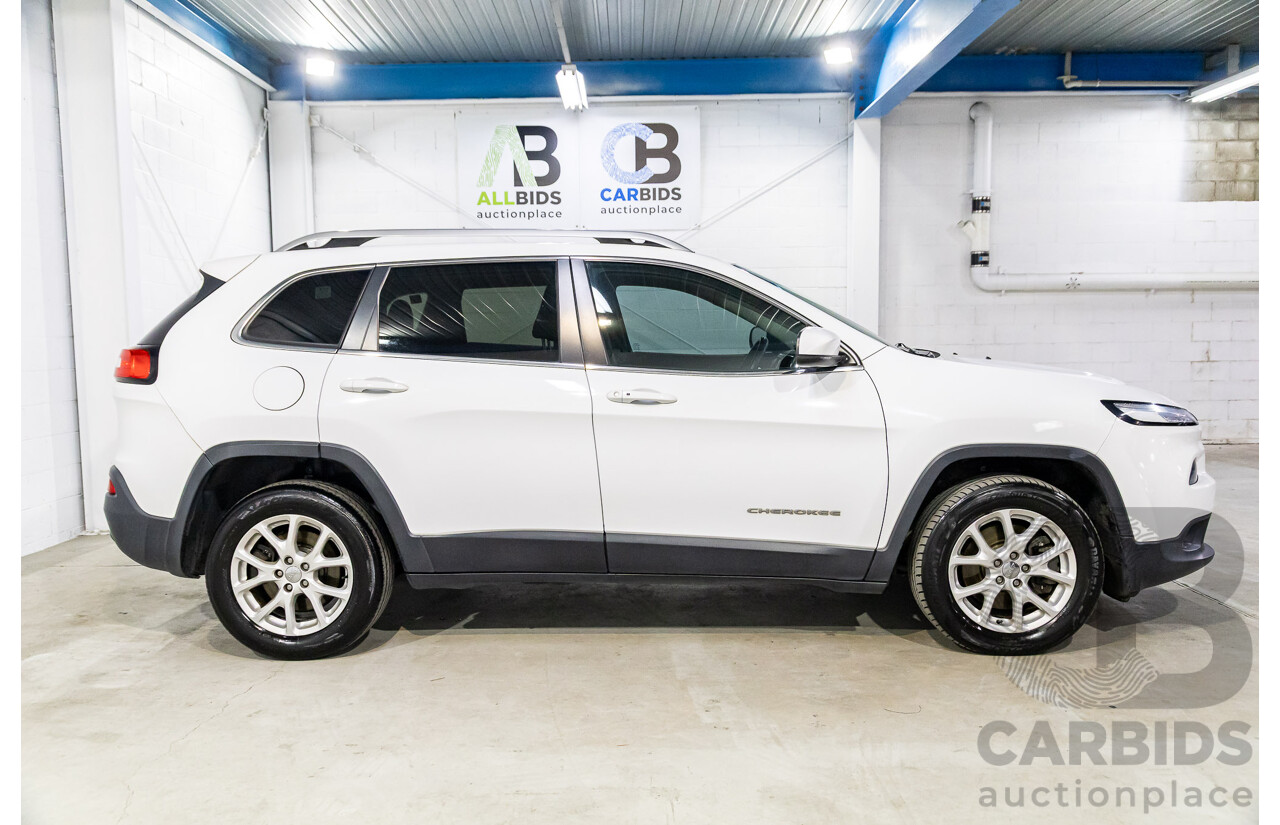 7/2014 Jeep Cherokee Longitude (4x4) KL 4d Wagon Bright White V6 3.2L