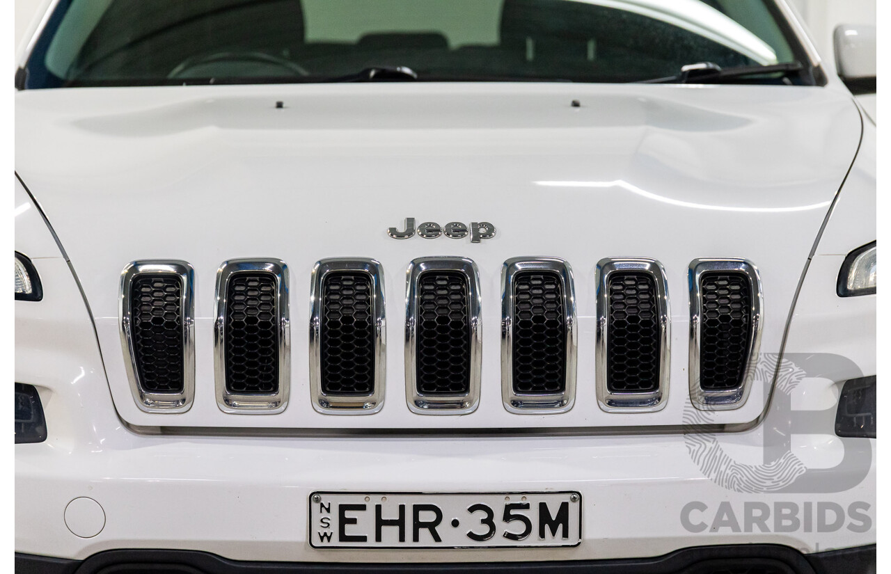 7/2014 Jeep Cherokee Longitude (4x4) KL 4d Wagon Bright White V6 3.2L