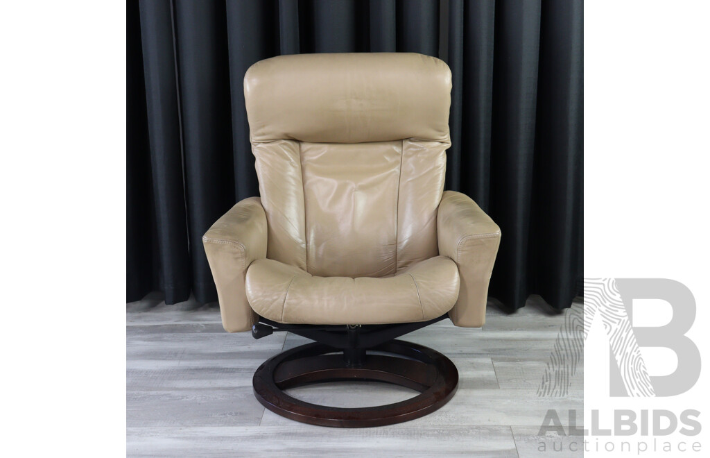 Leather Four Piece Reclining Lounge Suite by IMG Norway