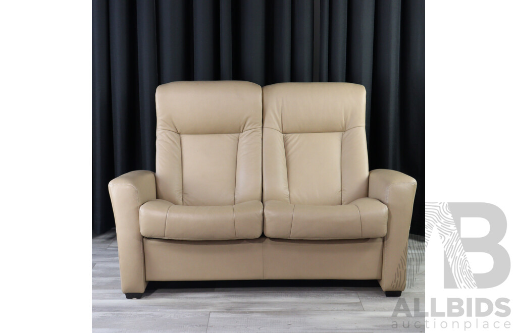 Leather Four Piece Reclining Lounge Suite by IMG Norway