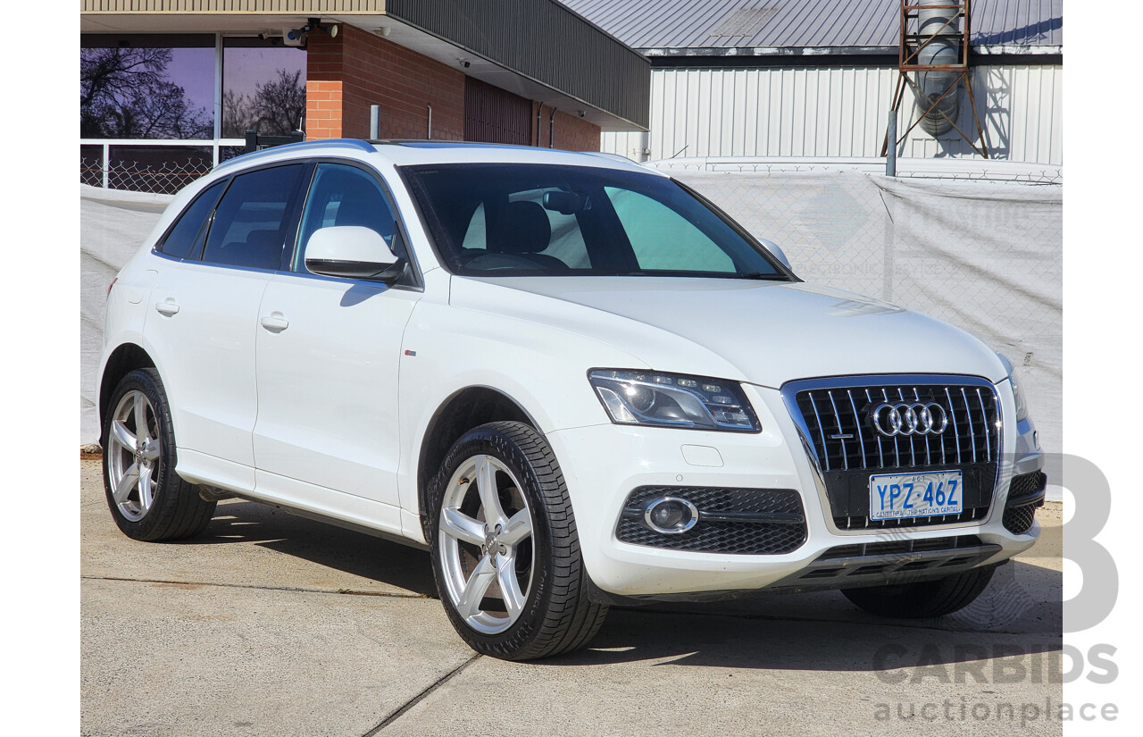 7/2012 Audi Q5 3.0 TDI Quattro 8R MY12 4d Wagon White 3.0L