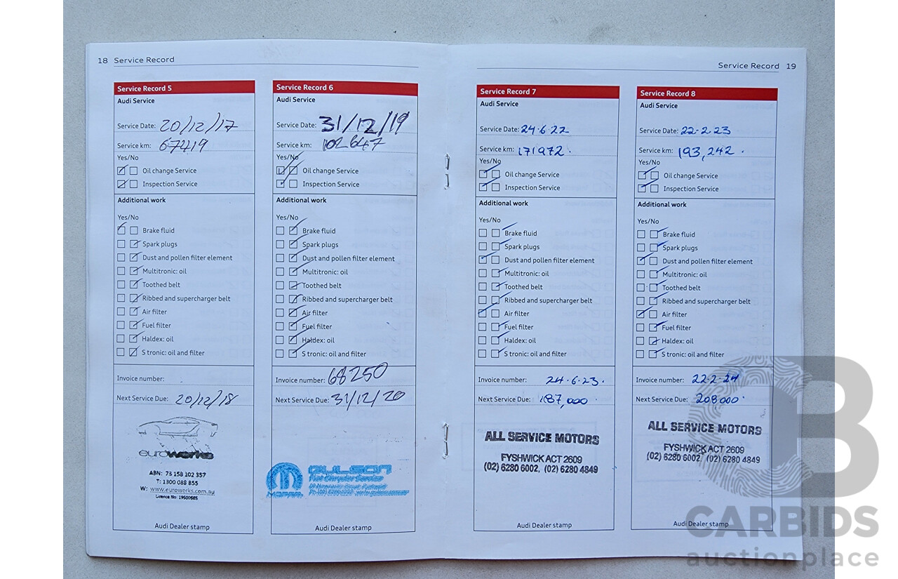 7/2012 Audi Q5 3.0 TDI Quattro 8R MY12 4d Wagon White 3.0L