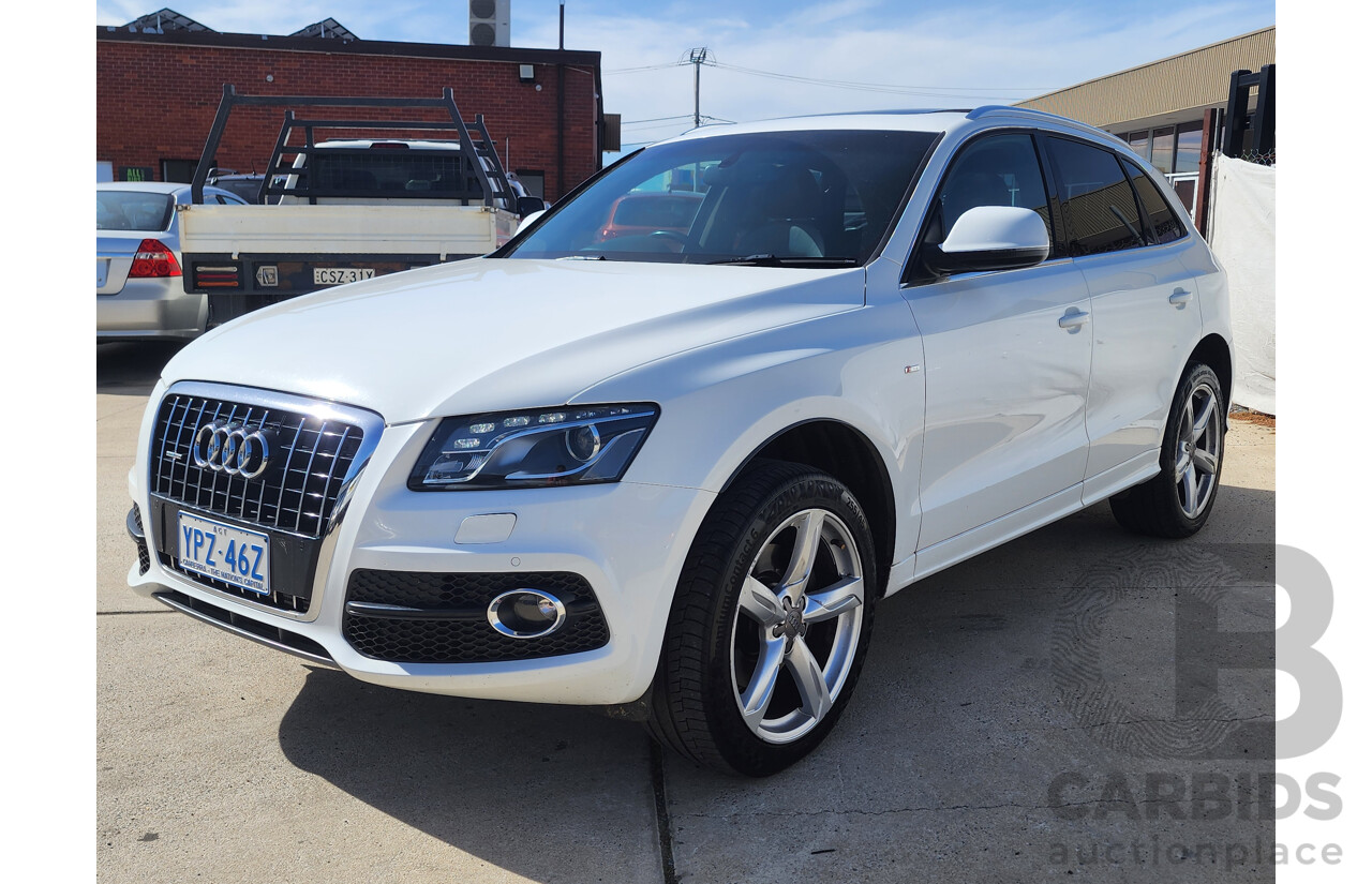 7/2012 Audi Q5 3.0 TDI Quattro 8R MY12 4d Wagon White 3.0L