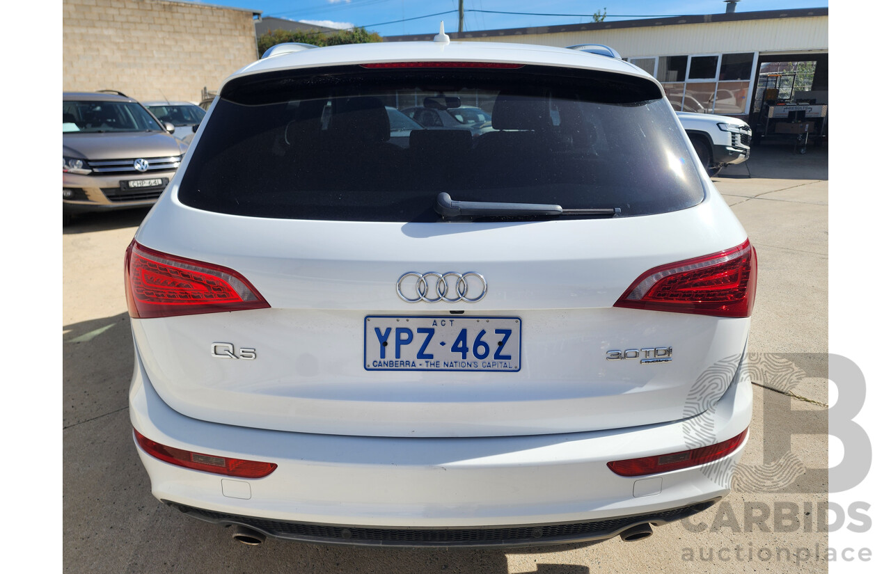 7/2012 Audi Q5 3.0 TDI Quattro 8R MY12 4d Wagon White 3.0L
