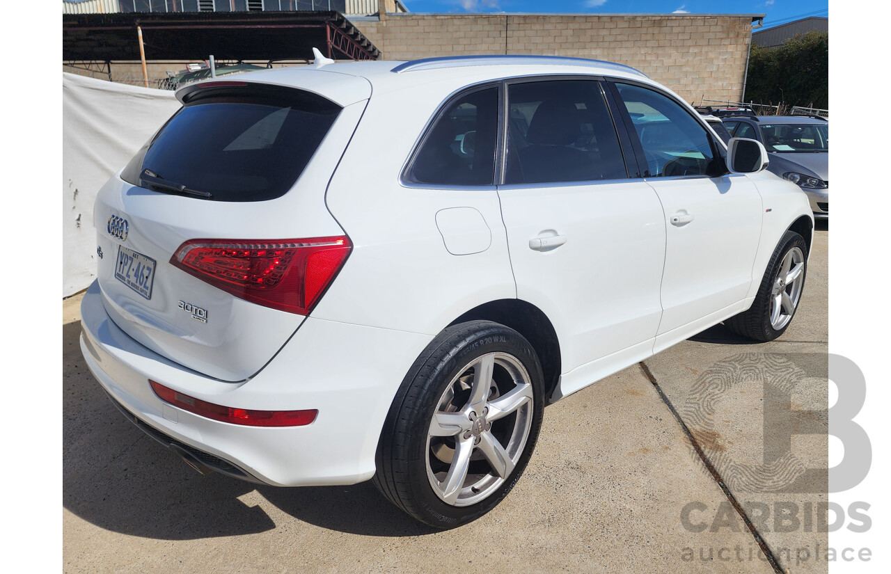 7/2012 Audi Q5 3.0 TDI Quattro 8R MY12 4d Wagon White 3.0L