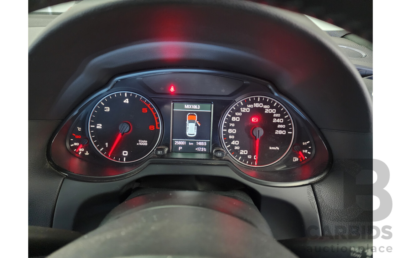 7/2012 Audi Q5 3.0 TDI Quattro 8R MY12 4d Wagon White 3.0L