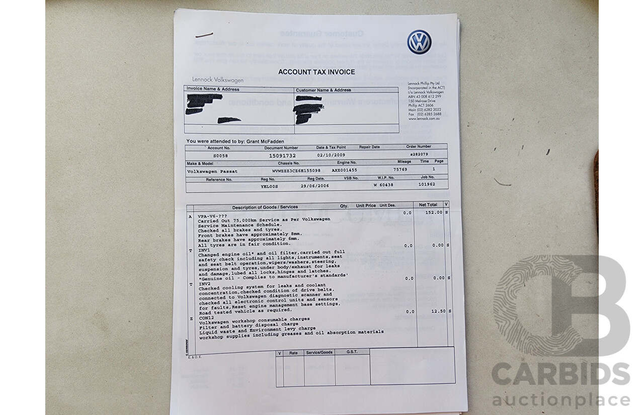 4/2006 Volkswagen Passat 3.2 V6 FSI 3C 4d Wagon Blue 3.2L