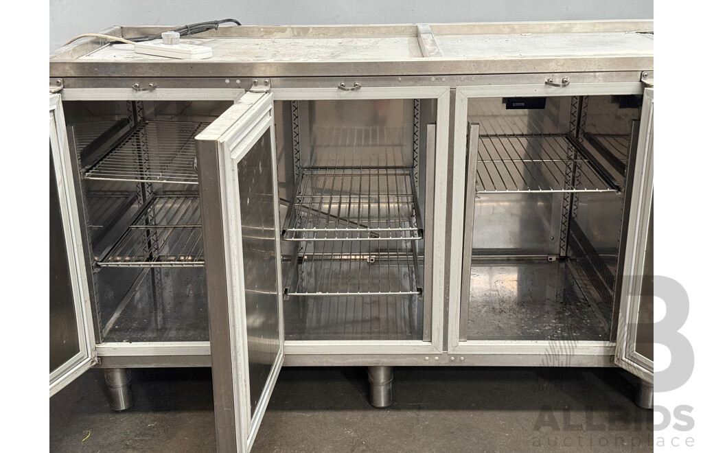 Gram Stainless Steel 3 Door Underbench Fridge
