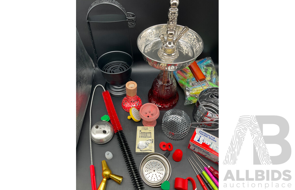 ROTANA Glass Shisha Hookah with Accessories
