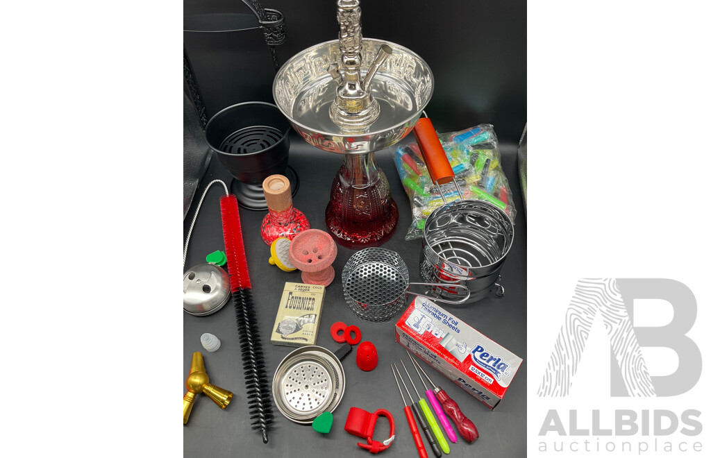 ROTANA Glass Shisha Hookah with Accessories
