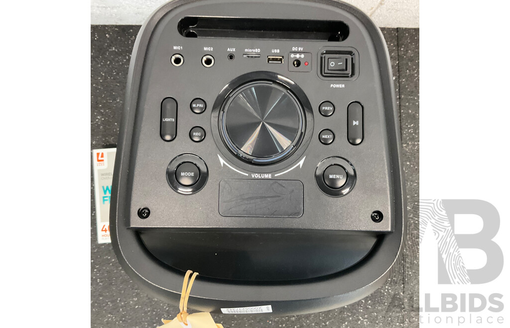 AIWA AWTK-226B Party Speaker & LIQUID EARS Wireless Headphones