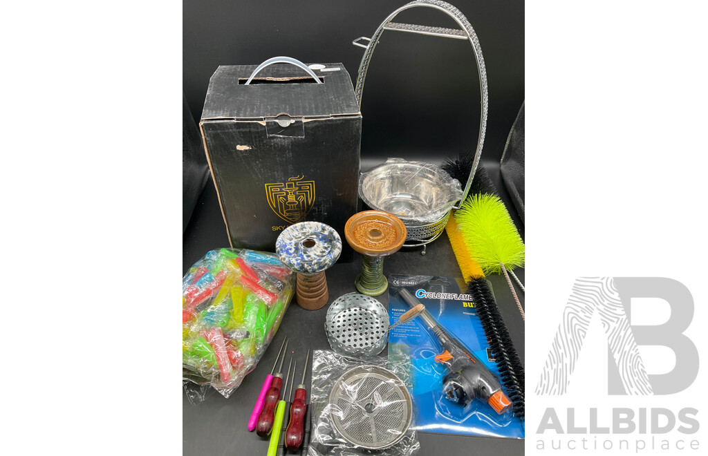 SKY HOOKAH White Plastic Shisha Hookah  with Accessories