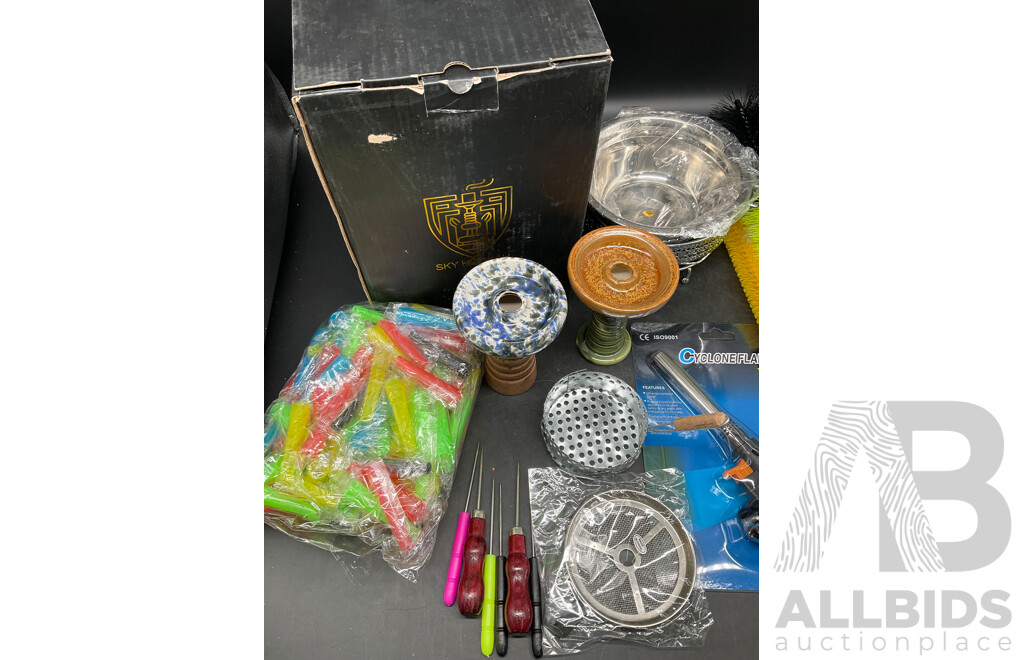 SKY HOOKAH White Plastic Shisha Hookah  with Accessories