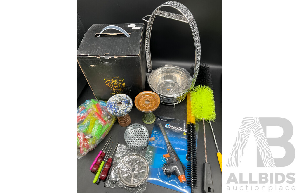 SKY HOOKAH White Plastic Shisha Hookah  with Accessories