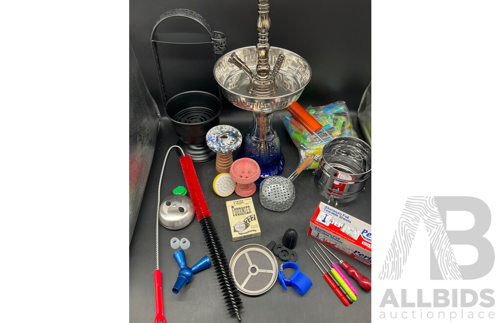 ROTANA Glass Shisha Hookah with Accessories