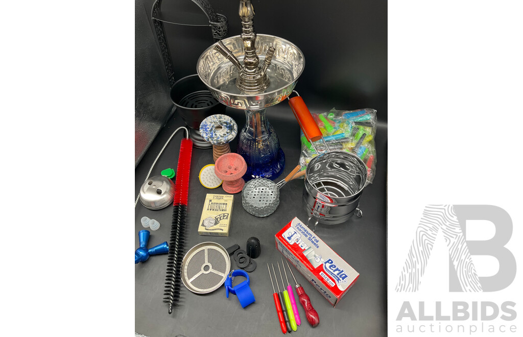 ROTANA Glass Shisha Hookah with Accessories