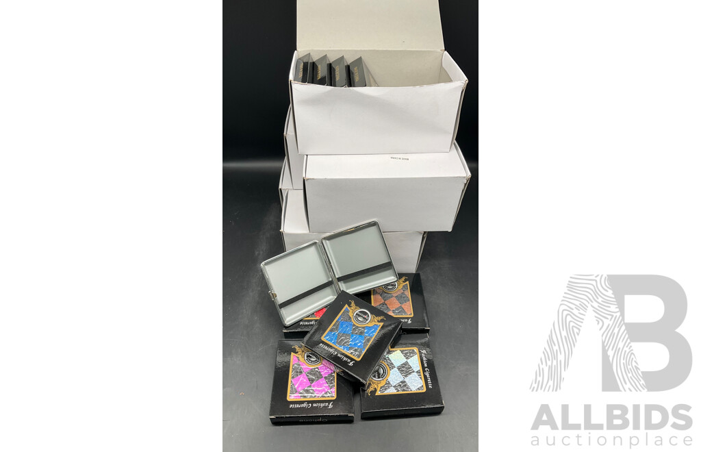 Cigarette Case Metal Holder - Assorted Colors - Lot of 50