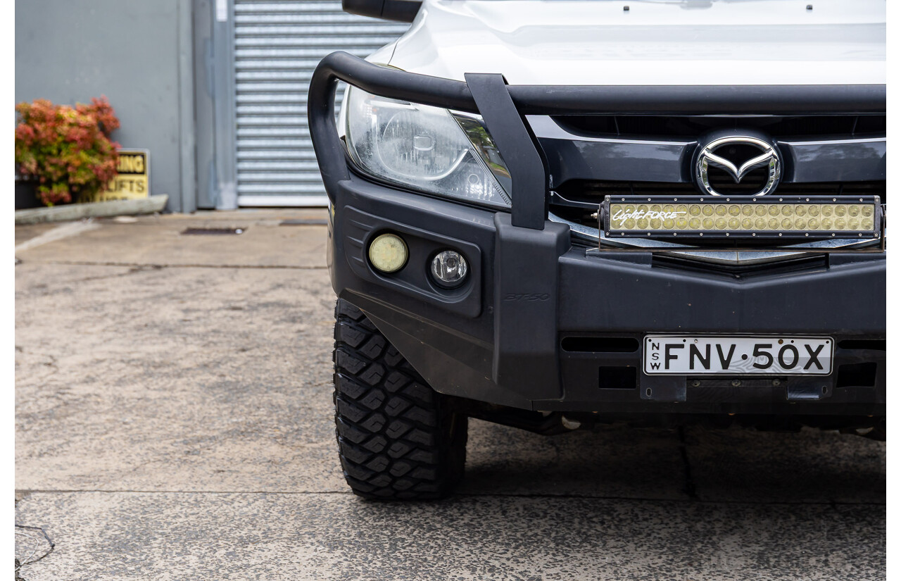 04/2017 Mazda BT-50 XTR (4x4) MY16 Dual Cab Utility Cool White Turbo Diesel 3.2L