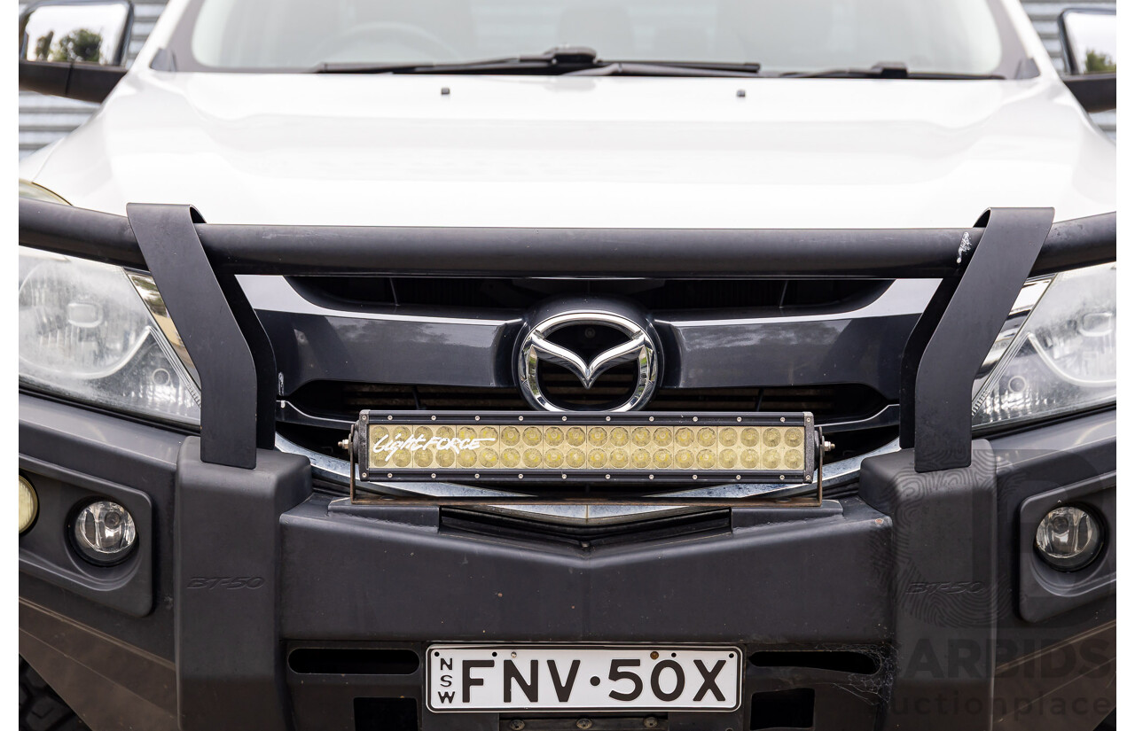 04/2017 Mazda BT-50 XTR (4x4) MY16 Dual Cab Utility Cool White Turbo Diesel 3.2L
