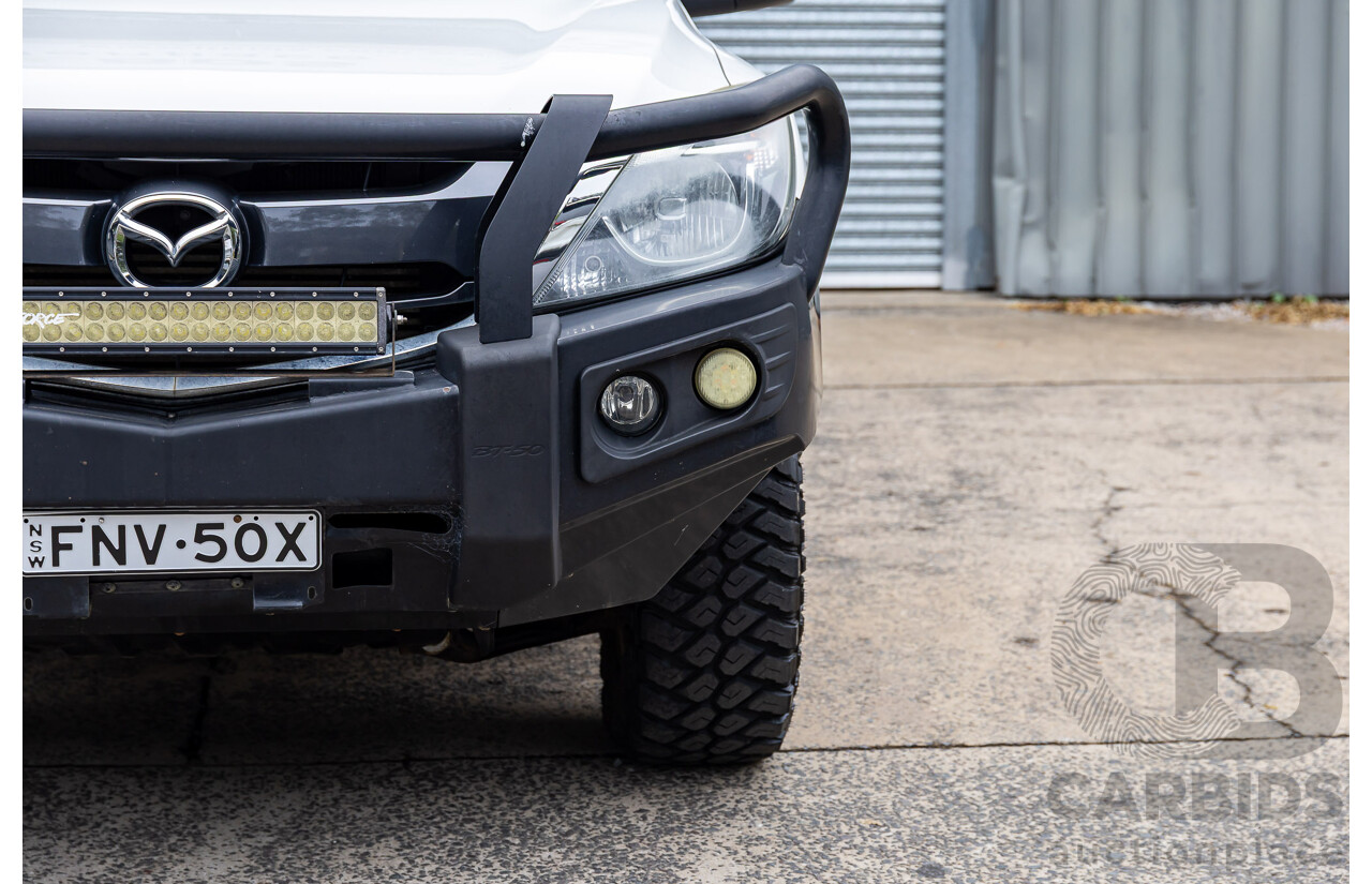 04/2017 Mazda BT-50 XTR (4x4) MY16 Dual Cab Utility Cool White Turbo Diesel 3.2L